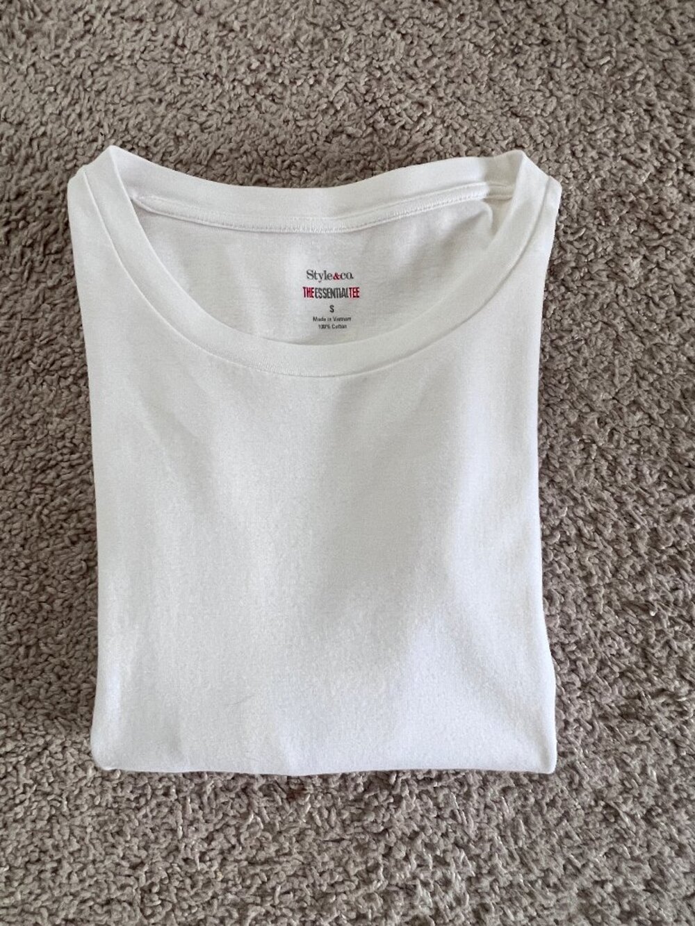 Long-Sleeve Basic White T-Shirt – Sz S – Like New